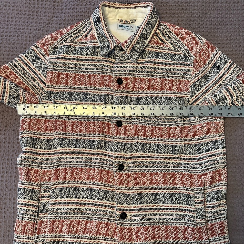 Patterned Shirt Jacket - Picture 7 of 9